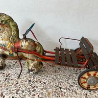 GIOCO CAVALLINO A PEDALI VINTAGE ANNI 40/50'