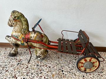 GIOCO CAVALLINO A PEDALI VINTAGE ANNI 40/50'