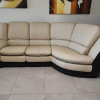Divano 4 posti  in pelle + relax (Max Relax)