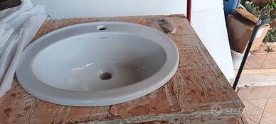 Lavabi n°2 da incasso dolomite modello sella