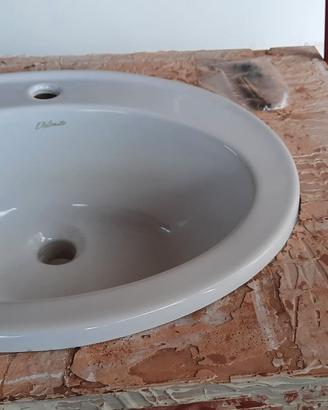 Lavabi n°2 da incasso dolomite modello sella