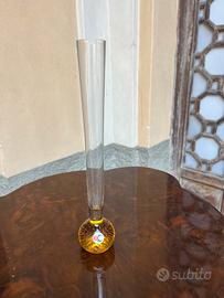 Vaso Soliflore – Vetro di Murano –Bullicante Ambra