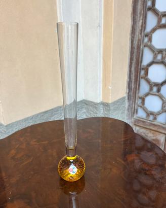 Vaso Soliflore – Vetro di Murano –Bullicante Ambra