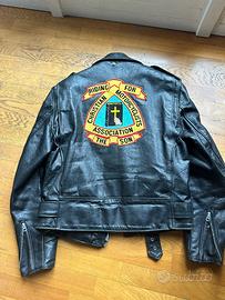 Harley chiodo schott perfecto biker giacca pelle