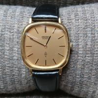 Orologio al quarzo placcato oro Seiko Chariot