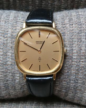 Orologio al quarzo placcato oro Seiko Chariot