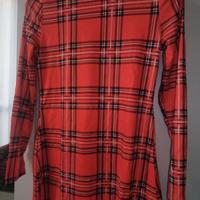 Vestito tartan rosso taglia s/m nuovo
