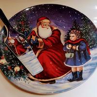 Piatto Natalizio con paletta - ceramica