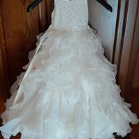 Vestito damigella matrimonio 4-6 anni.