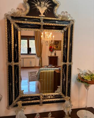 Specchiera in Vetro di Murano Originale con Certif