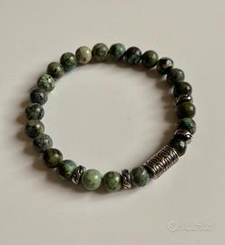 Bracciale uomo con Turchesi Africane