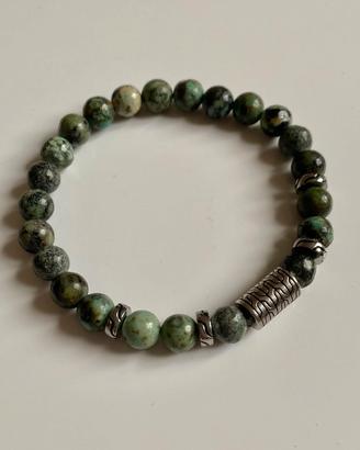 Bracciale uomo con Turchesi Africane