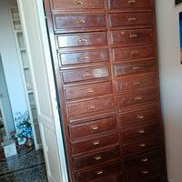 Cassettiera - classificatore antico in noce