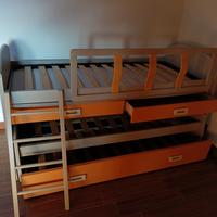 letto a castello 3 posti