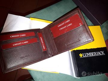 Portafoglio da uomo in pelle marrone  Lumberjack