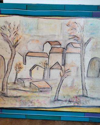 Quadro di Natale Autelitano Paesaggio 50 x 70 