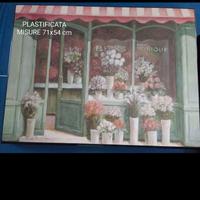 Quadro plastificato “Fiorista Parigina” 71x54 cm –