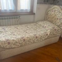 Letto singolo imbottito con secondo letto
