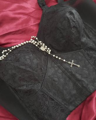 Bustino guepiere vintage corpetto Madonna Visconti