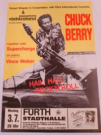 CHUCK BERRY 1989 TOUR POSTER
