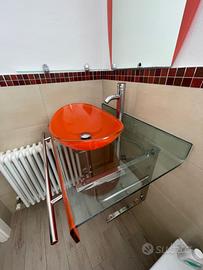 Piano con lavabo in appoggio Kare Design