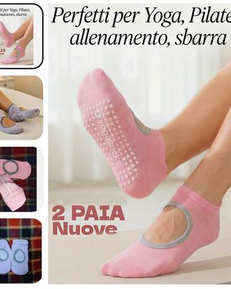 2paia Calzini antiscivolo Donna NUOVI Yoga pilates