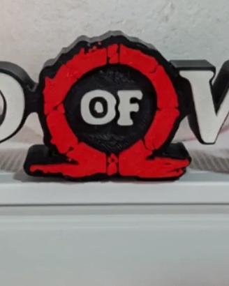 Logo God of War in Plastica 3D