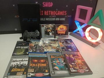 ps2 PlayStation 2 con giochi ps1 e ps2 