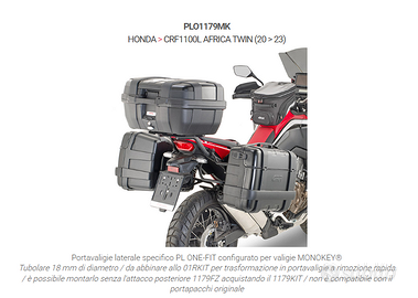 Supporti valige laterali Africa Twin 1100