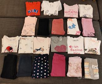 Lotto primaverile bambina 9/12 mesi (74/80 cm)