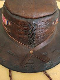 CAPPELLO PERUVIANO DA CAVALIERE IN PELLE