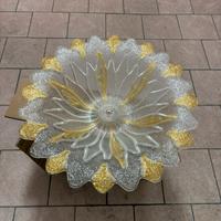 Plafoniera vintage in vetro di murano