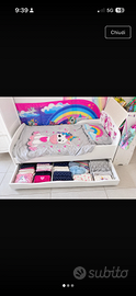 Lettino bimba unicorno