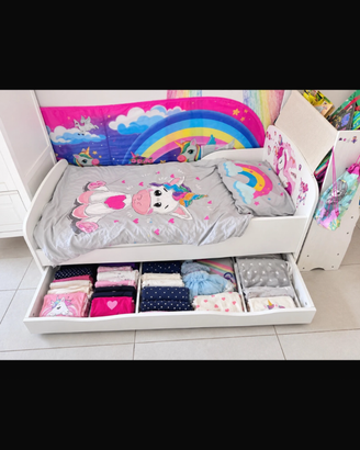 Lettino bimba unicorno