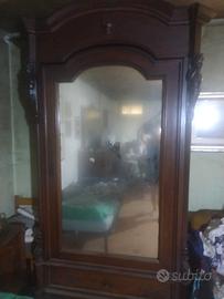 Armadio autentico del 1905 con putti laterali inta