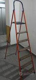 SCALA IN FERRO E LEGNO, 7 GRADINI