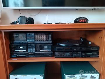 Impianto Hi-Fi Vintage SANYO completo giradischi