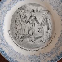 5 piattini giro elettorale s.c italiana vintage 