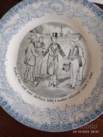 5 piattini giro elettorale s.c italiana vintage 