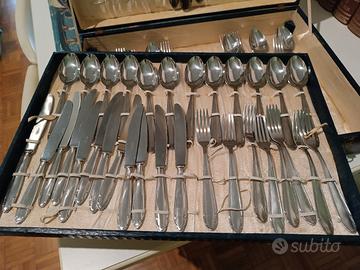 Servizio posate inox 12 persone - anno 1940