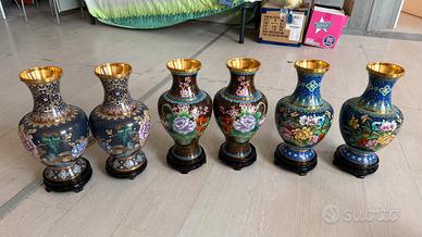 Vasi cinesi originali in cloisonne