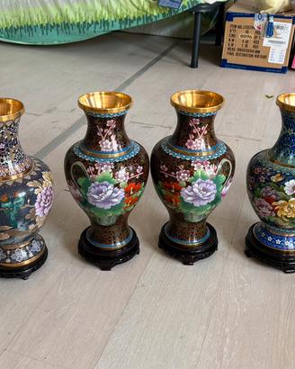 Vasi cinesi originali in cloisonne