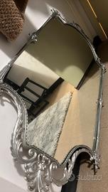 Specchio stile barocco in ottone