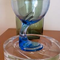 bicchiere design bormioli vintage 1970- 80