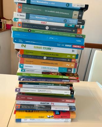 Lotto libri di testo e antologie scolastiche
