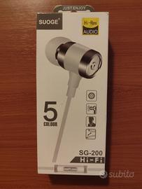 Auricolari Suoge bianchi alta definizione 