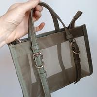 borsa verde con tracolla Stradivarius 