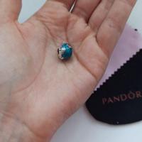 Charm Pandora Pesce e Onde dell'Oceano Sfavillante