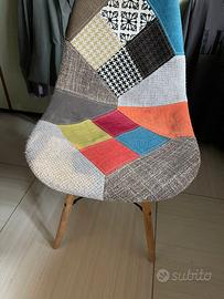 Set sedie patchwork