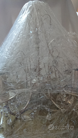 LAMPADARIO con pendenti in CRISTALLO